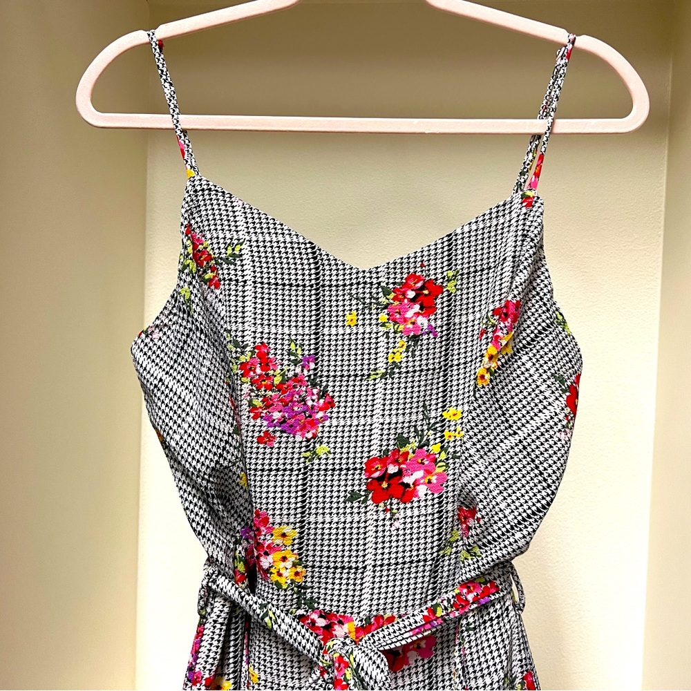 Spaghetti strap jumpsuit, size Petite Large.